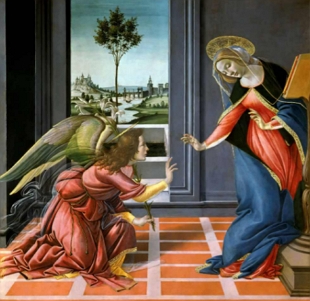 Anunciação, obra de Sandro Botticelli