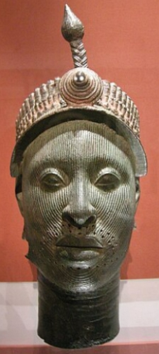 Cabeça de bronze iorubá