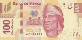 Nota de 100 pesos mexicanos