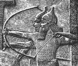 Arqueiros assírios: o exército era a grande força do império