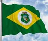 Bandeira do Ceará hasteada