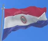 Bandeira do Paraguai em Assunção, capital do país