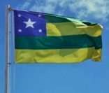 Bandeira do estado de Sergipe hasteada