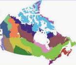 Mapa das biorregiões do Canadá