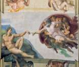 Criação de Adão: pintura de Michelangelo representa muito bem o teocentrismo.
