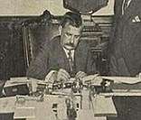 Presidente Venceslau Brás assinando a declaração de guerra a Alemanha.
