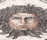 Medusa: importante figura da mitologia grega (mosaico)