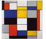 Composição A de Piet Mondrian