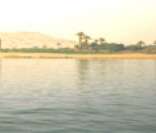 Foto do rio Nilo no trecho do território egípcio