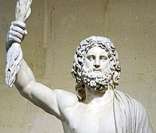 Zeus na mitologia grega, equivalente a Júpiter na mitologia romana