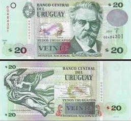 Cédula de 20 pesos uruguaios