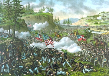 Batalha da Chickamauga Batalha da Chickamauga durante a Guerra Civil Ameridana
