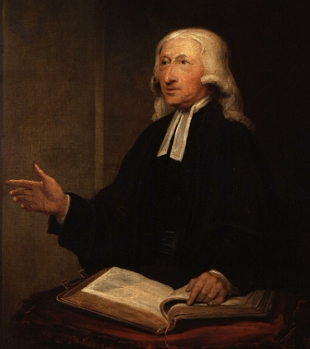 Pintura retrato do teólogo John Wesley