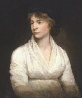 Retrato pintado da filósofa Mary Wollstonecraft