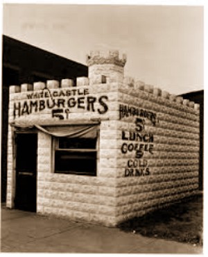 Foto da fachada da White Castle de 1921 Foto da fachada da White Castle de 1921