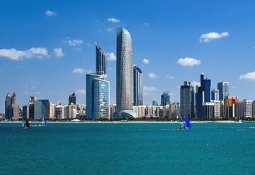 Vista da cidade de Abu Dhabi