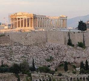 Foto da Acrópole de Atenas na Grécia