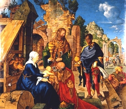 A adoração dos magos, obra de Albrecht Dürer