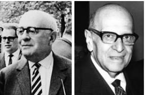 Theodor Adorno e Max Horkheimer, filósofos