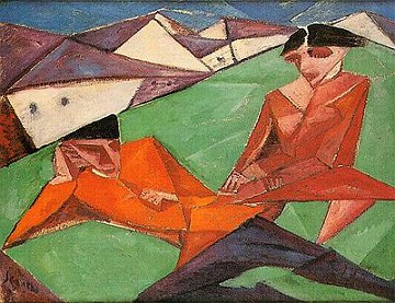 Aldeia Russa, pintura de Lasar Segall Aldeia Russa, pintura de Lasar Segall