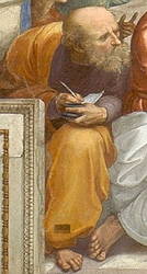 Pintura do filósofo pré-socrático Anaximandro de Mileto