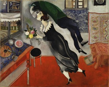 O Aniversário, pintura de Marc Chagall O Aniversário, pintura de Marc Chagall