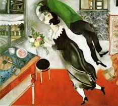 O Aniversário, pintura de Marc Chagall