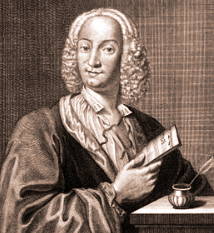 Retrato do compositor e músico barroco Antônio Vivaldi
