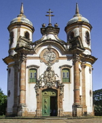 Igreja de São Francisco (Ouro Preto, MG), exemplo da arquitetura colonial brasileira.