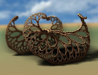 Imagem de um arte fractal