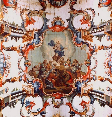 Ascensão de Cristo, obra de Mestre Ataíde Ascensão de Cristo, obra de Mestre Ataíde na Matriz de Santo Antônio em Santa Bárbara