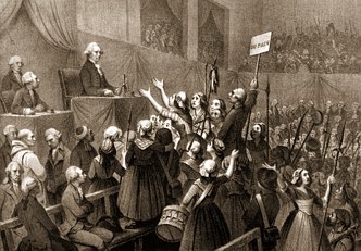Assembleia Nacional Constituinte na Primeira Fase da Revolução Francesa Ilustração da Assembleia Nacional Constituinte na Primeira Fase da Revolução Francesa