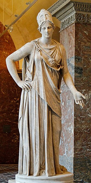 Estátua da deusa grega Atena Estátua da deusa grega Atena