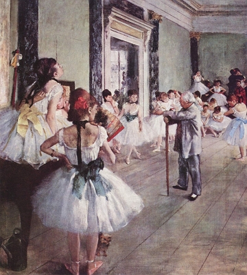 A aula de dança A aula de dança, pintura de Degas