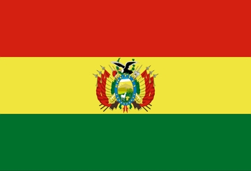Versão estatal da bandeira da Bolívia Versão estatal da bandeira da Bolívia