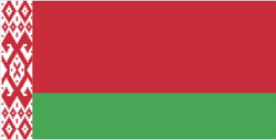 Bandeira oficial da República da Belarus