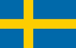 Bandeira oficial da Suécia