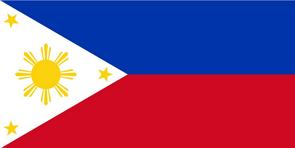 Bandeira oficial da República das Filipinas