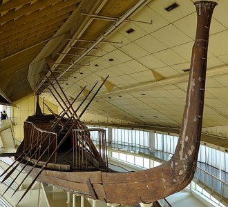 Barco solar de Khufu Foto do Barco solar de Khufu