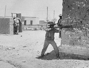 Foto de cena da Batalha de Ciudad Juarez