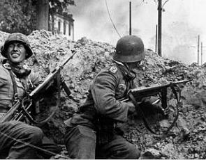 Soldado alemães durante a Batalha De Stalingrado