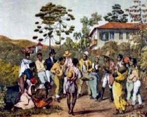 Roda de batuque no Brasil do século XIX