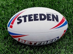 Foto de uma bola oficial de Rugby