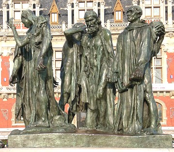 Os burgueses de Calais, de Auguste Rodin Os burgueses de Calais, obra de Auguste Rodin