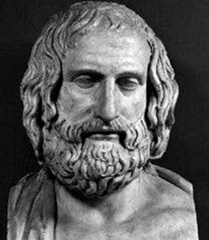 Busto do filósofo grego Protágoras de Abdera