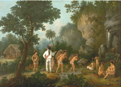 Imagem da pintura de Debret, Caçador de escravos