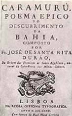 Capa da primeira edição da obra Caramuru de Santa Rita Durão