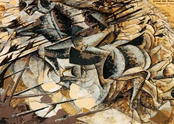 A carga dos lanceiros de Boccioni A carga dos lanceiros de Boccioni