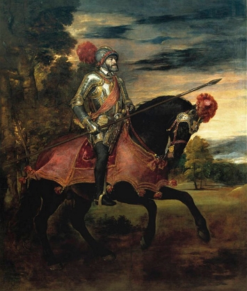 O imperador Carlos V. na batalha de Muhlberg O imperador Carlos V. na batalha de Muhlberg, obra de Ticiano