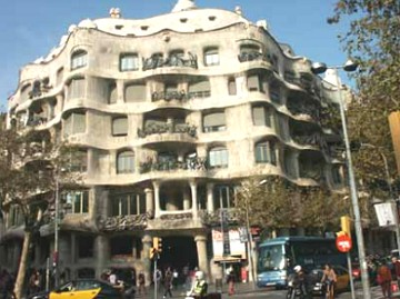 Casa Milá de Gaudí Casa Milá, arquitetura de Gaudí